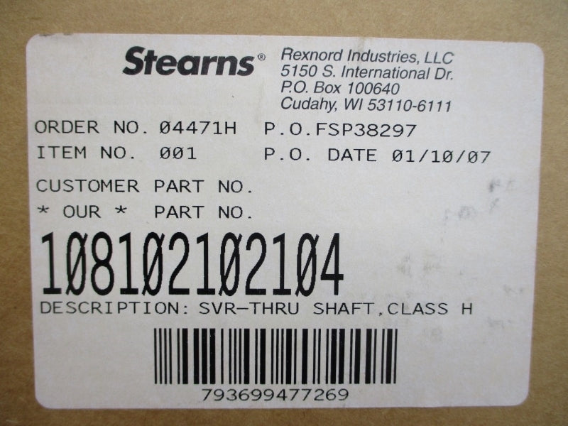 STEARNS 108102102104 NSMP
