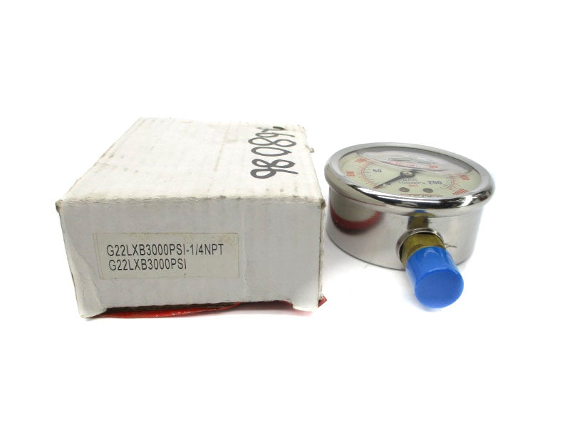 HY SPEC G22LXB3000PSI 0-3000PSI 1/4" NSMP