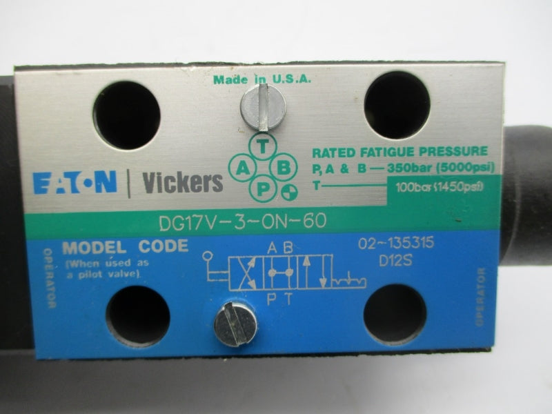 VICKERS DG17V30N60 02-135315 1450PSI NSNP