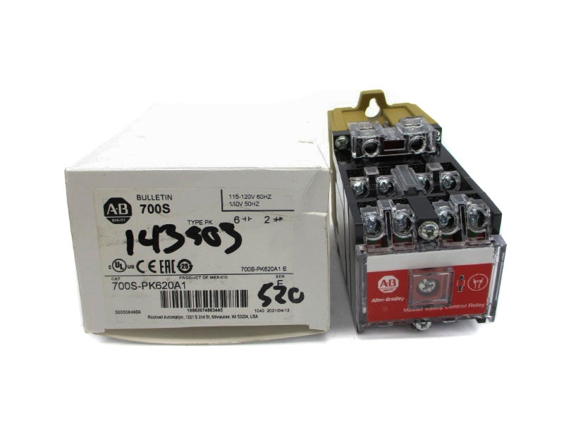 ALLEN BRADLEY 700S-PK620A1 SER. E 110/115-120V (WH) NSMP