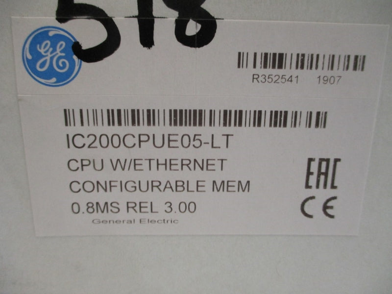 GENERAL ELECTRIC IC200CPUE05-LT NSMP