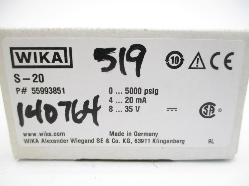 WIKA 55993851 8-35V 0-5000PSI NSMP