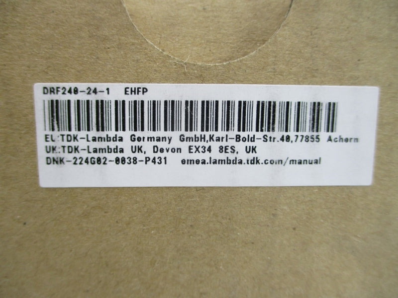 TDK LAMBDA DRF240-24-1 100-240VAC 2.7A NSMP