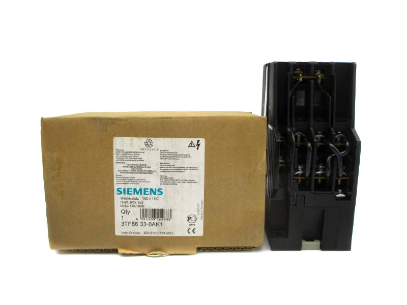 SIEMENS 3TF8633-0AK1 120VAC 45A NSMP