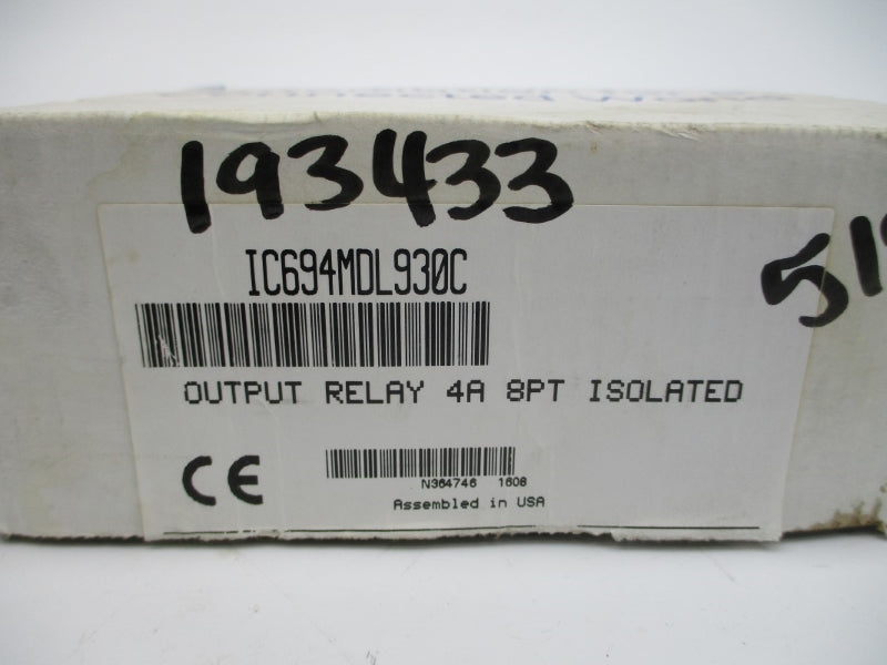 GENERAL ELECTRIC IC694MDL930C 120/240VAC 4A NSMP