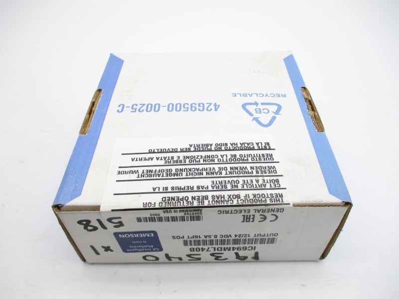 GENERAL ELECTRIC IC694MDL740B 12/24VDC 0.5A NSFS