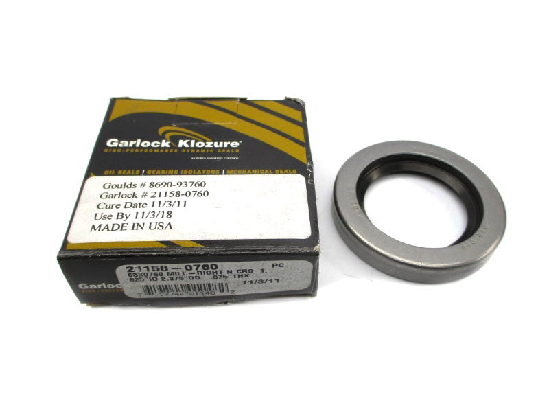 GARLOCK KLOZURE 21158-0760 63X0760 NSMP