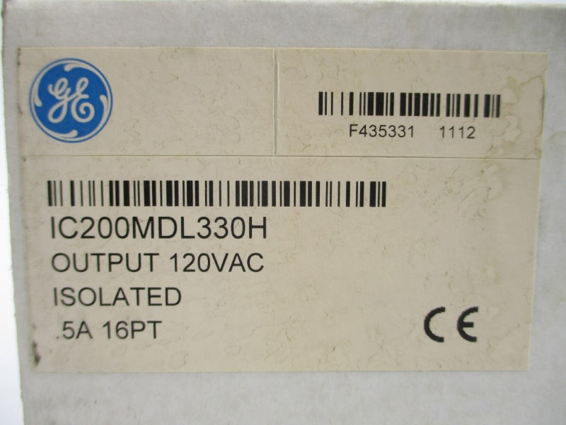 GENERAL ELECTRIC IC200MDL330H 120VAC 5A NSFS