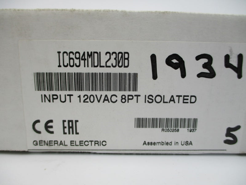 GENERAL ELECTRIC IC694MDL230B 120VAC NSFS