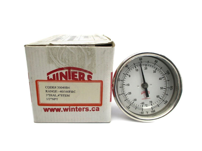 WINTERS 30040B4 -40/160'F&C 1/2" STEM4 NSMP
