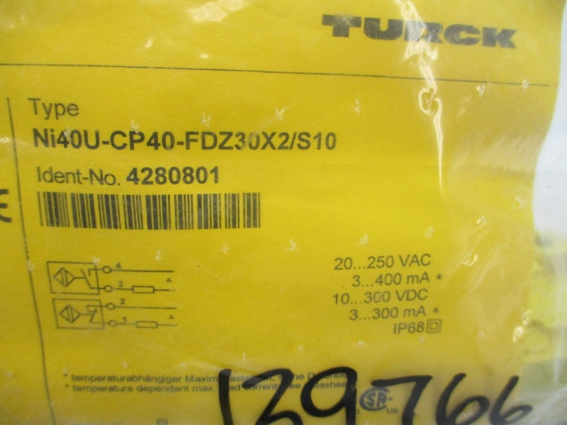 TURCK NI40U-CP40-FDZ30X2/S10 4280801 20-250VAC NSMP