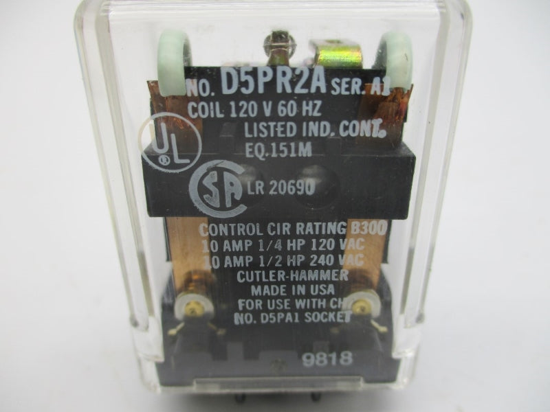 INDUSTRIAL MRO D5PR2A SER. A1 120VAC 10A NSMP