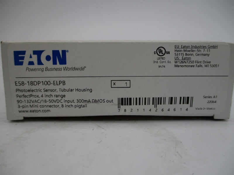 EATON E58-18DP100-ELPB SER. A1 90-132VAC NSMP