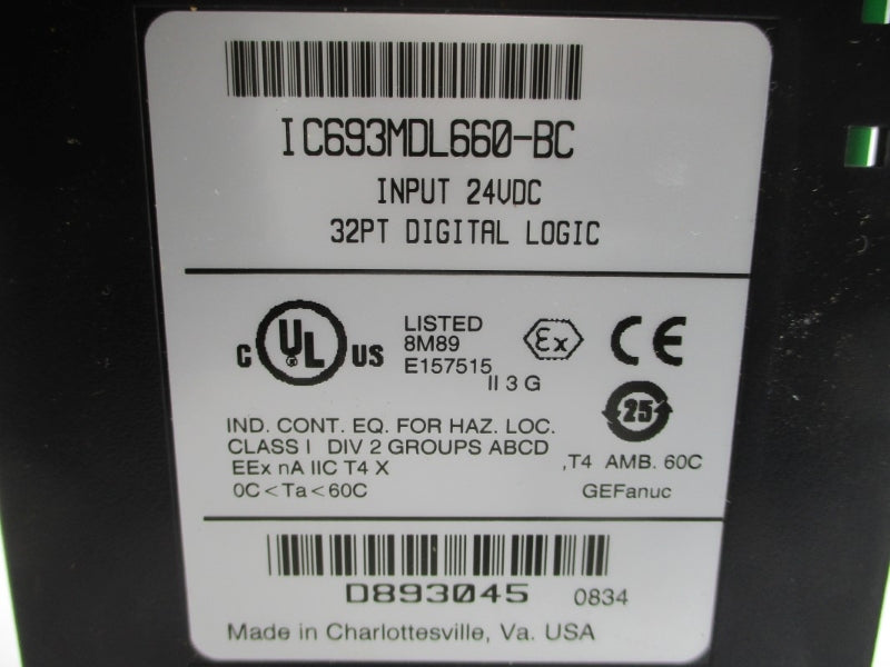 FANUC IC693MDL660-BC 24VDC NSMP