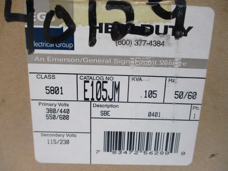 HEVI DUTY E105JM 600V NSMP