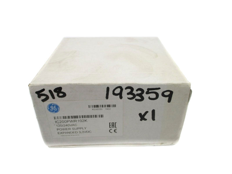 GENERAL ELECTRIC IC200PWR102K 120/240VAC NSFS