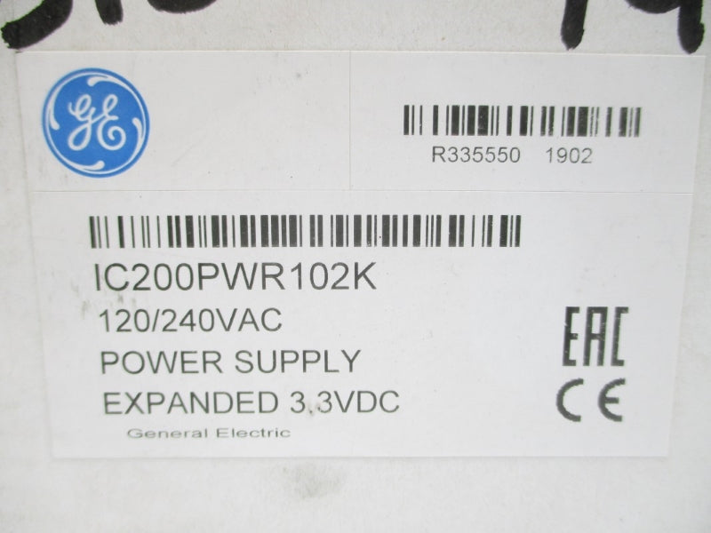 GENERAL ELECTRIC IC200PWR102K 120/240VAC NSFS