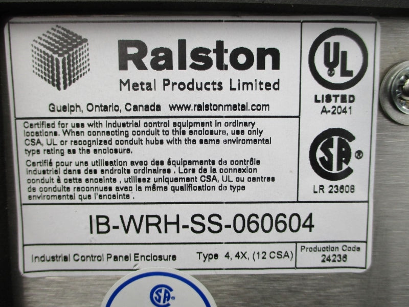 RALSTON IB-WRH-SS-060604 NSNP