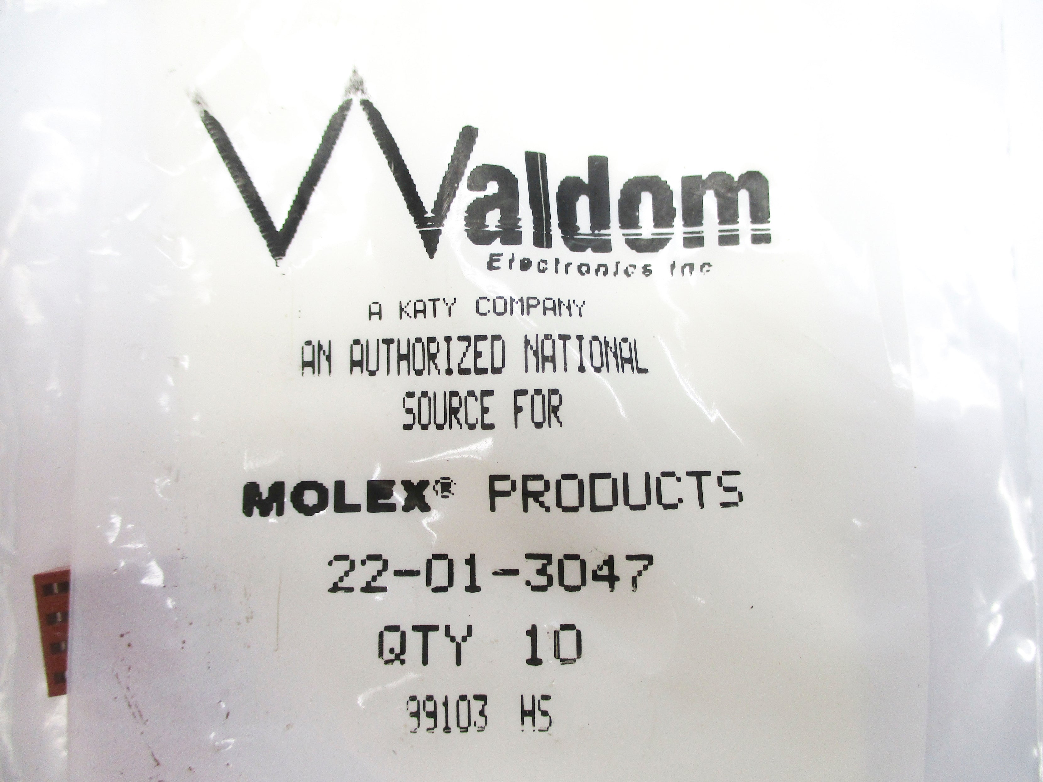 WALDOM 22-01-3047 (PKG OF 10) NSMP