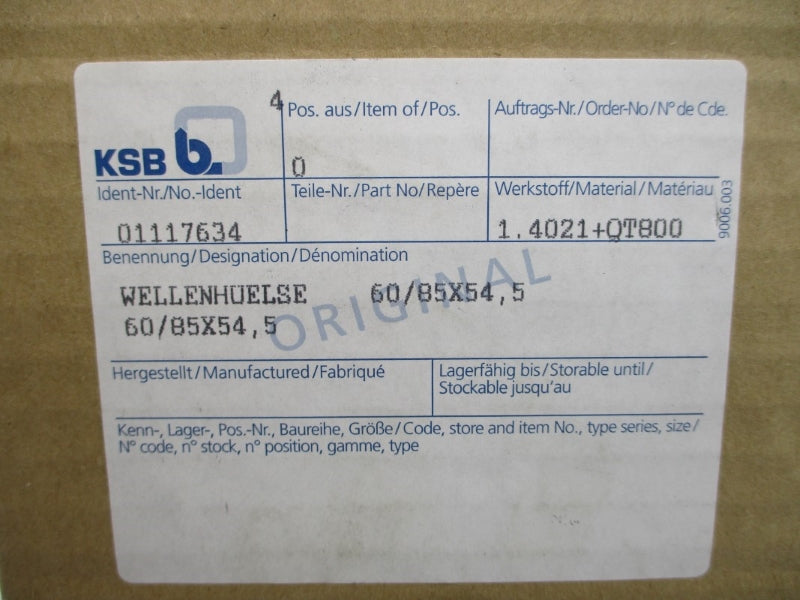 KSB 01117634 NSMP