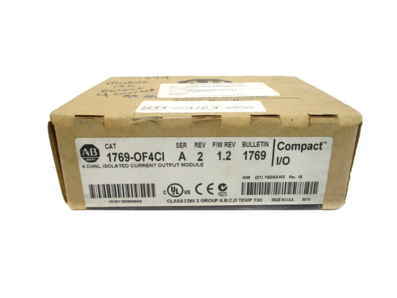 ALLEN BRADLEY 1769-OF4CI SER. A F/W 1.2 DATE: 2010 NSFS