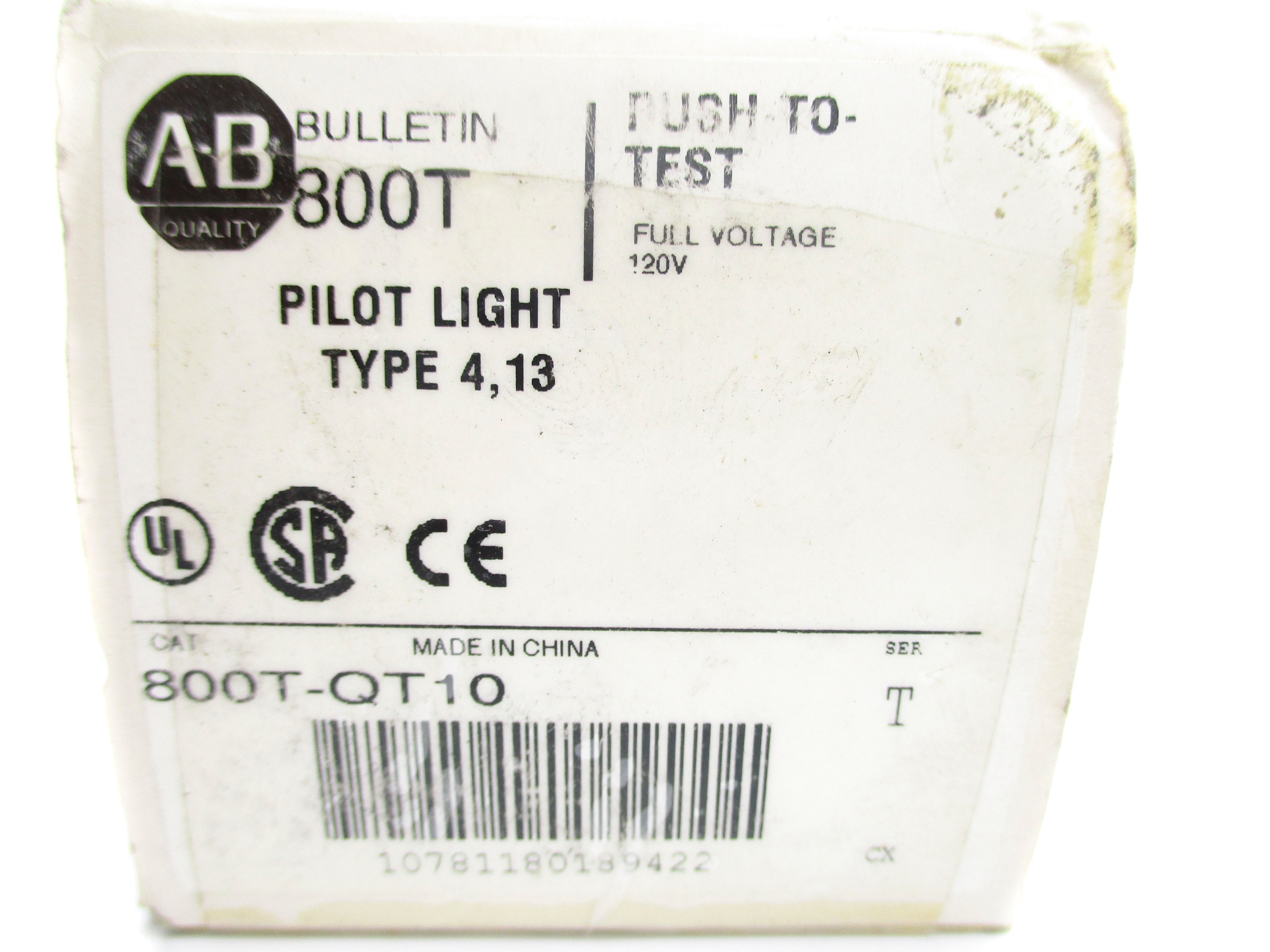 INDUSTRIAL SPARE PART 800T-QT10 SER. T (WH) NSMP