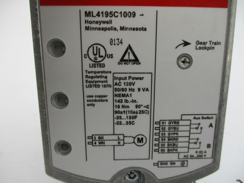 HONEYWELL ML4195C1009 120VAC 90S -25-+130'F NSMP