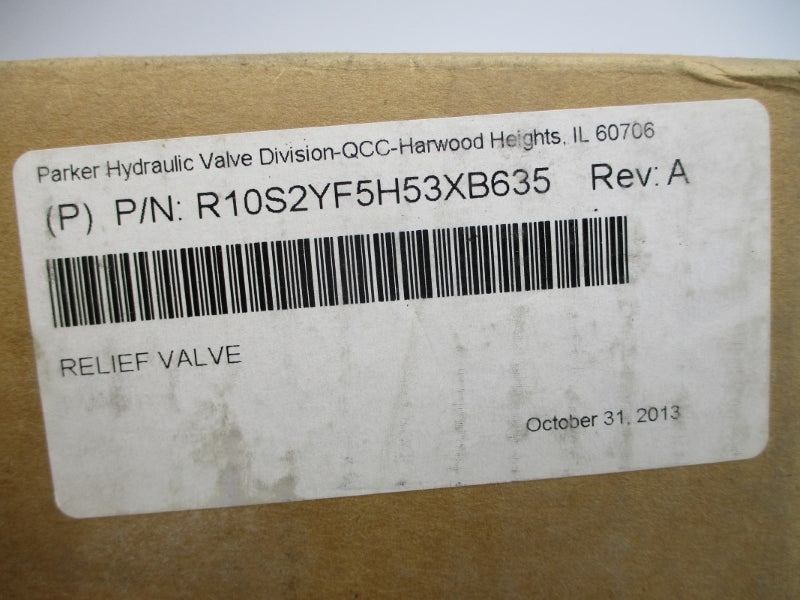 PARKER R10S2YF5H53XB635 110/120V .46A 5000PSI NSMP