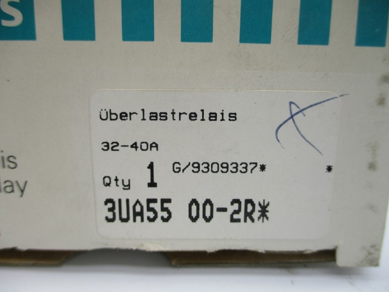 SIEMENS 3UA5500-2R 600VAC 32-40A NSMP