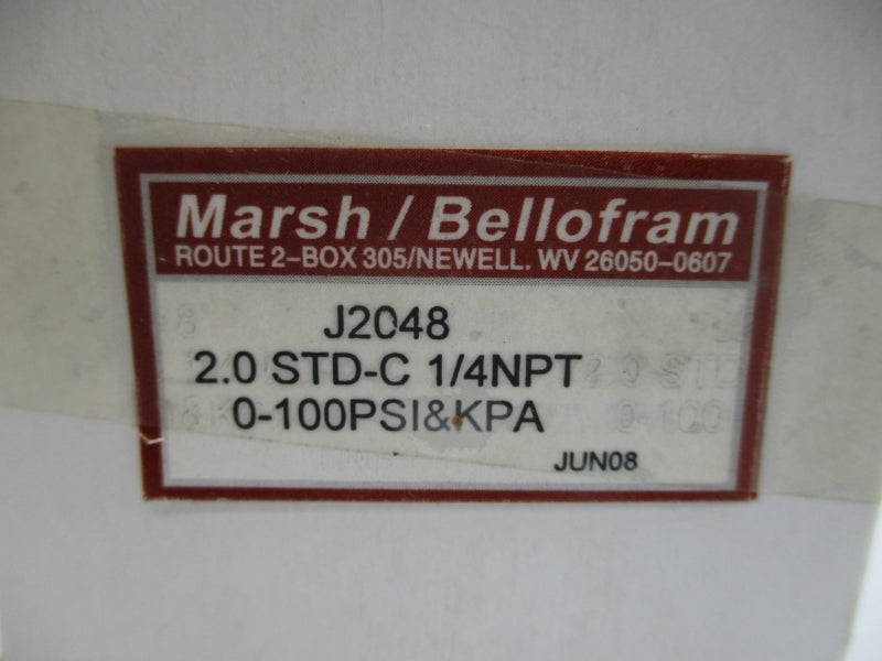 MARSH BELLOFRAM J2048 0-100PSI NSMP