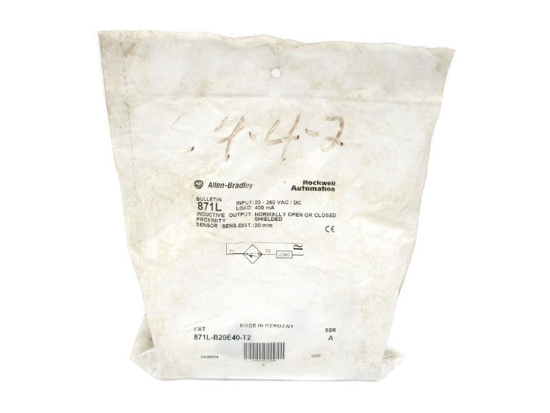 ALLEN BRADLEY 871L-B20E40-T2 SER. A 20-250VAC/DC NSMP