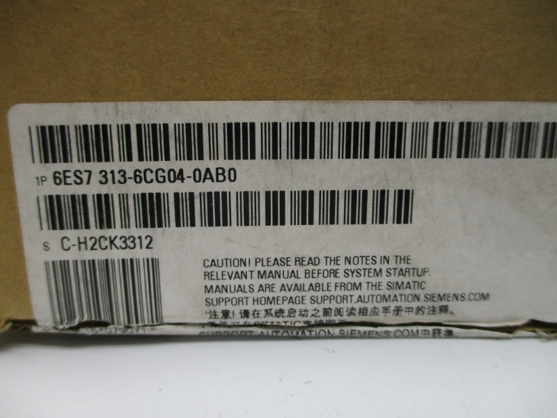 SIEMENS 6ES7313-6CG04-0AB0 24VDC NSMP