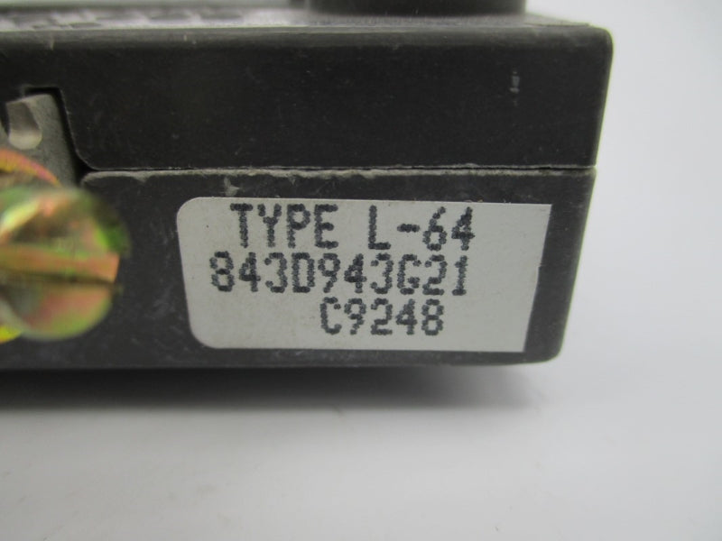 WESTINGHOUSE L-64 843D943G21 600VDC NSMP