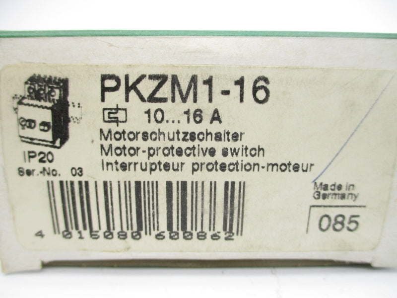 KLOCKNER MOELLER PKZM1-16 690V 10-16A NSMP