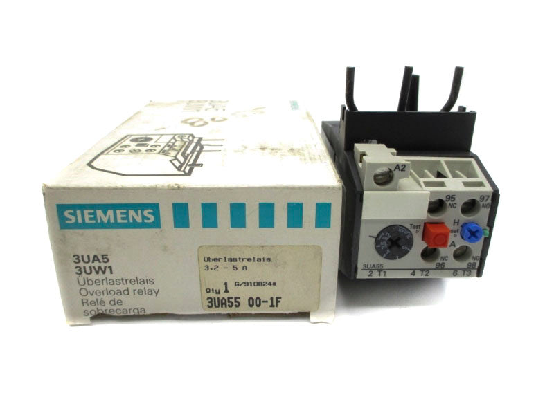 SIEMENS 3UA5500-1F 600VAC 3.2-5A NSMP