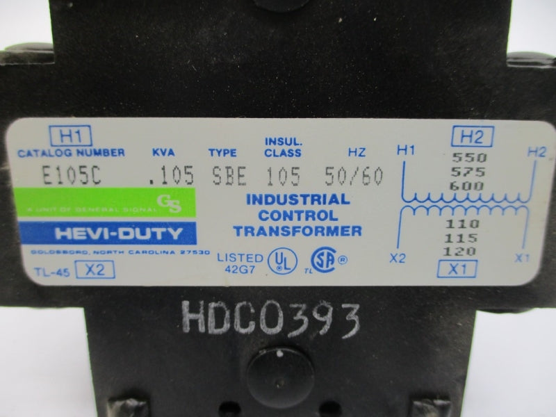 HEVI DUTY E105C 600V (AS PICTURED) NSNP