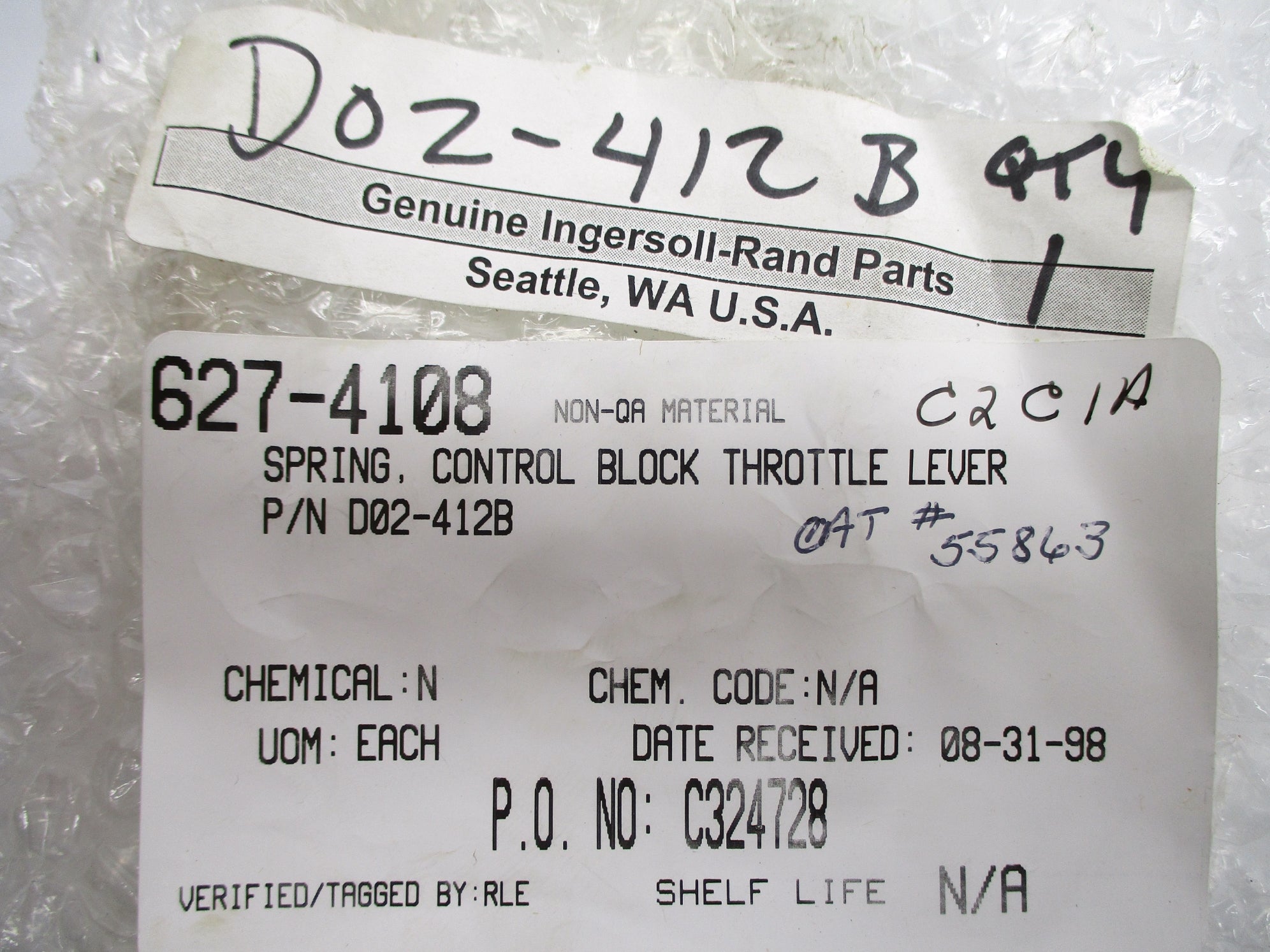 INGERSOLL RAND D02-412B NSNP