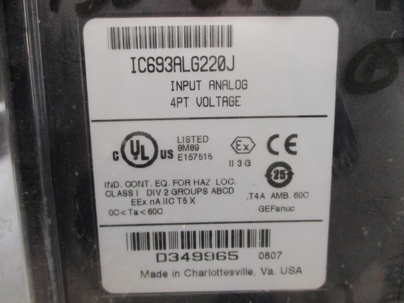 FANUC IC693ALG220J NSFS