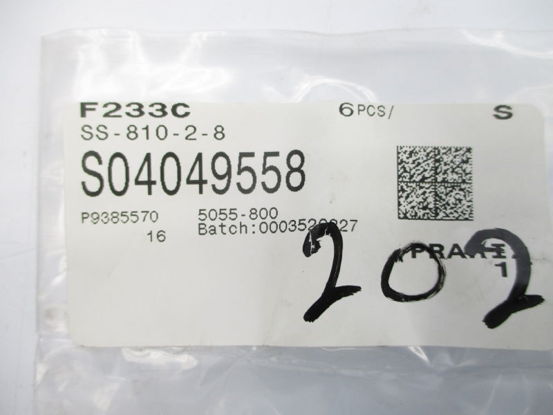 SWAGELOK SS-810-2-8 (PKG OF 6) NSMP