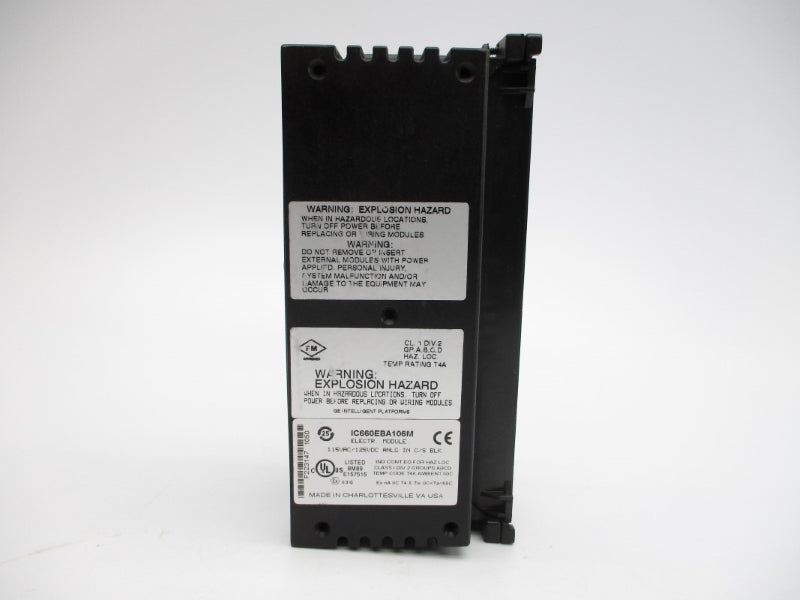 GE GENIUS IC660BBA106 115VAC .25A NSMP