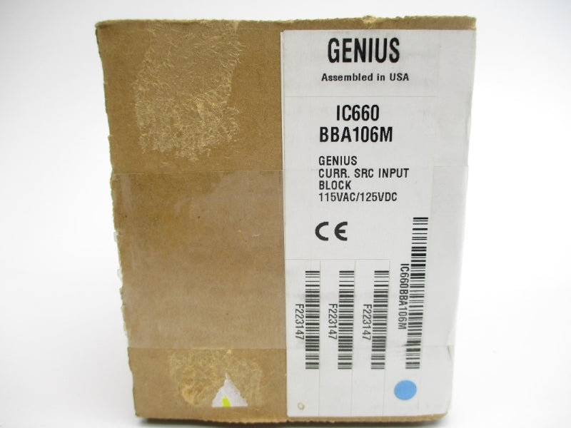 GE GENIUS IC660BBA106 115VAC .25A NSMP