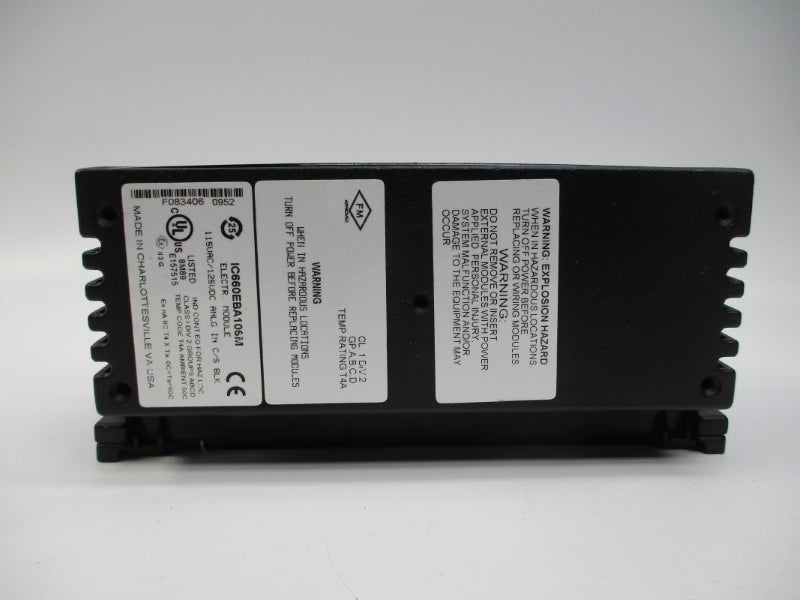 GE GENIUS IC660BBA106 120VAC 0.25A NSNP