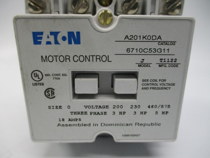 EATON A201K0DA 110/120V 18A NSNP