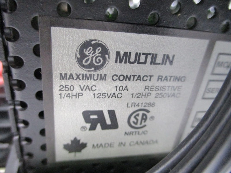 GENERAL ELECTRIC MILTILIN 269PLUS-D/O-100P-120 250VAC 10A NSNP