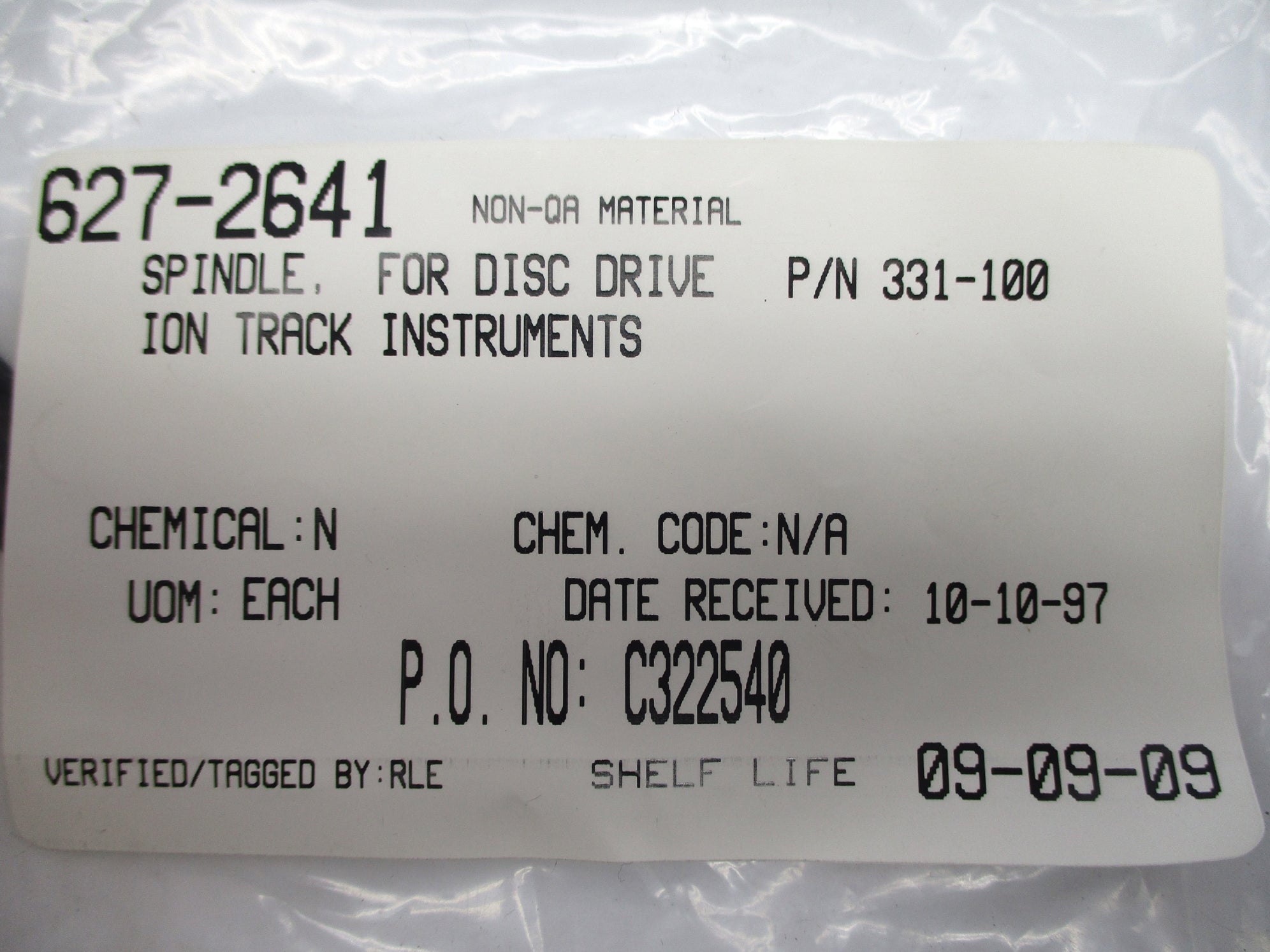 ION TRACK INSTRUMENTS 331-100 NSNP