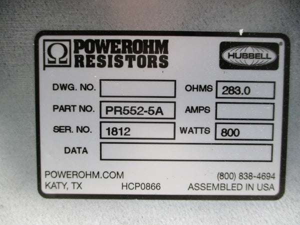 HUBBELL PR552-5A NSNP