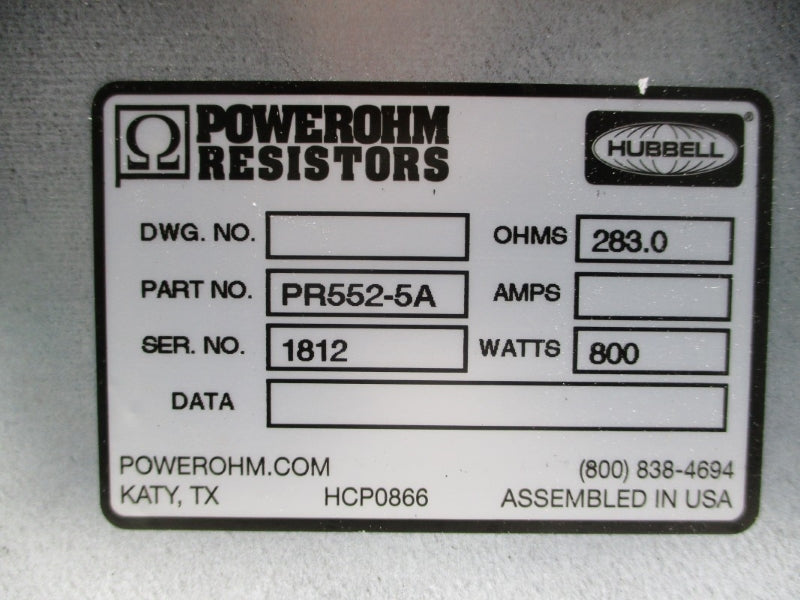 HUBBELL PR552-5A NSNP