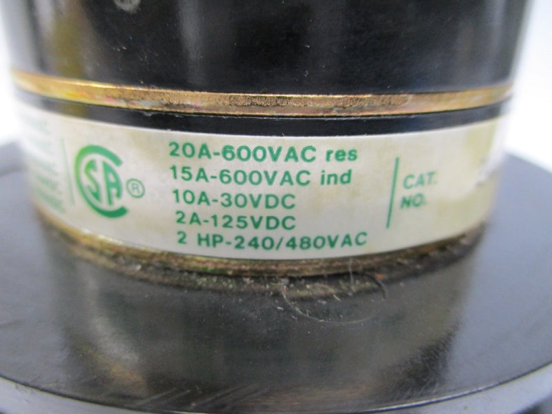 ELECTROSWITCH 2458D 600VAC 20A NSNP