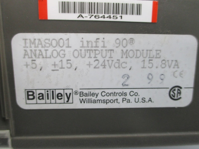 BAILEY IMAS001 24VDC UNMP