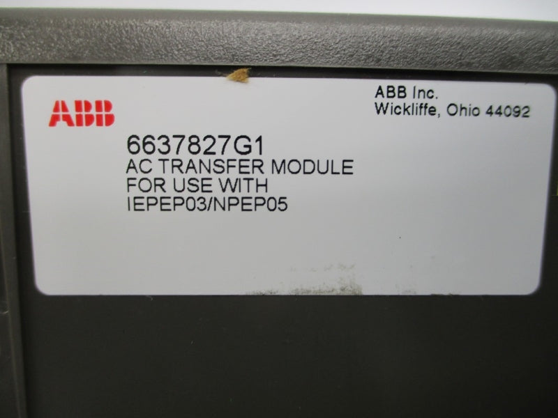 ABB 6637827G1 NSNP